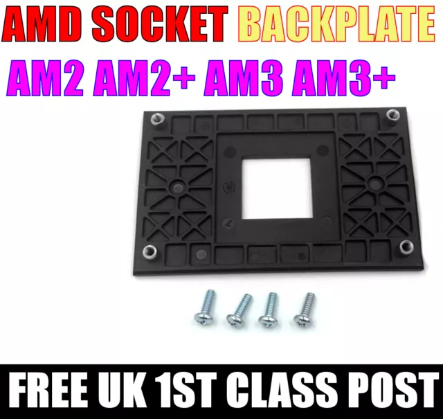 AMD Back Plate Socket AM2 AM2+ AM3+ CPU fan heatsink. 1ST CLASS POST
