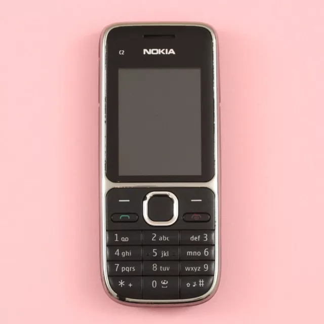 Vintage Nokia C2-01 3G Mobile Phone in Black from 2011 (Unlocked)
