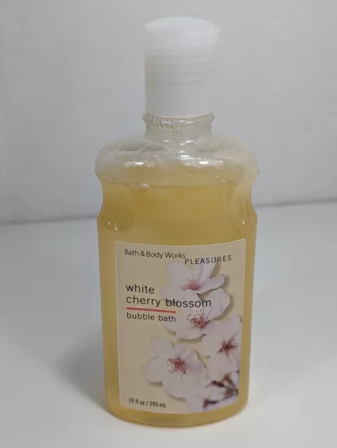 Bath & Body Works Pleasures White Cherry Blossom Bubble Bath 10 fl oz