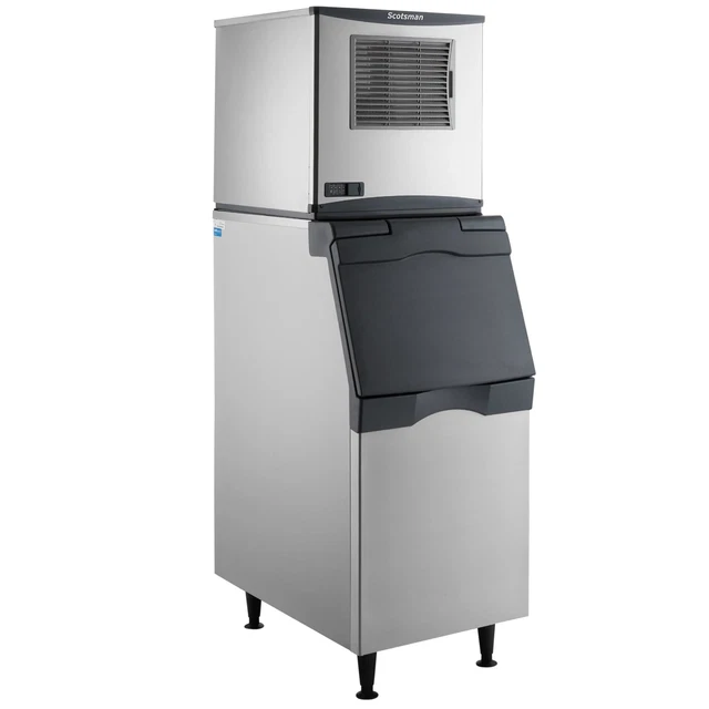 Scotsman Prodigy Plus Series 22 Air Cooled Nugget Ice Machine with Bin, 643 lb.