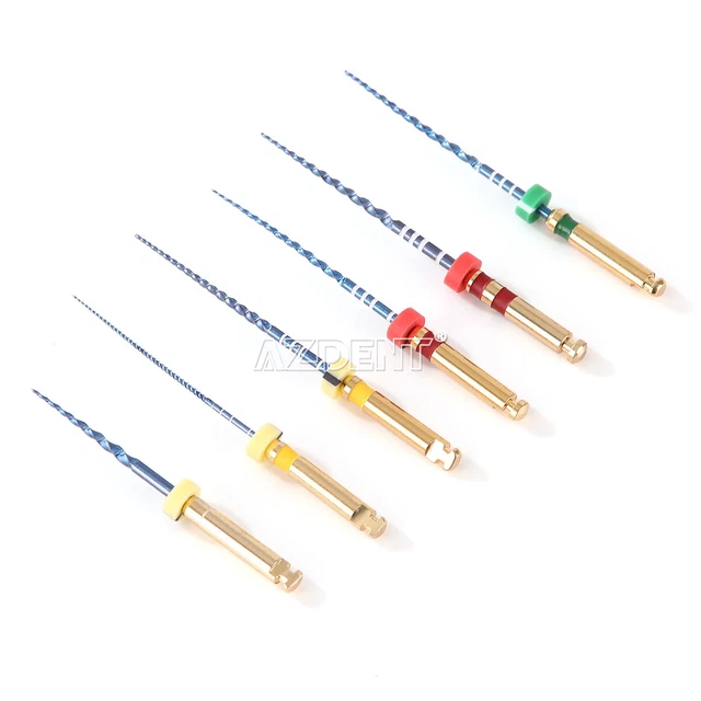 6 TYPES ENDODONTIC Dental Niti Alloy Root Canal Files 25mm 6 pcs/Box