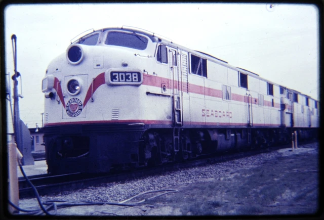 Duplicate Railroad Slide DSLD SAL 3038 EMD E7 The Palmland Savannah GA 11/62