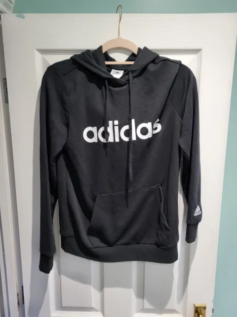 Adidas Womens Hoodies Hoody Linear Ladies Pullover Hoodie BNWT Size S In Black