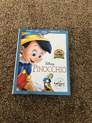 Disney Pinocchio Bluray + DVD + Digital HD Movie Brand New