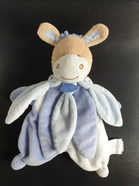 Doudou Et Compagnie Ane Bleu Collector Marionnette Pétales DC 2799