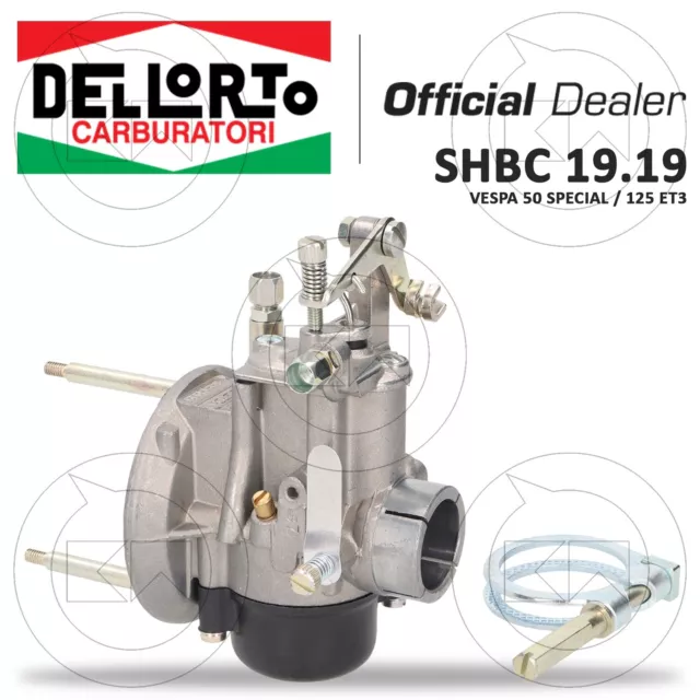 Carburatore Dellorto Shbc 19.19 Piaggio Vespa 50 Special R L N 125 Et3 Primavera 3