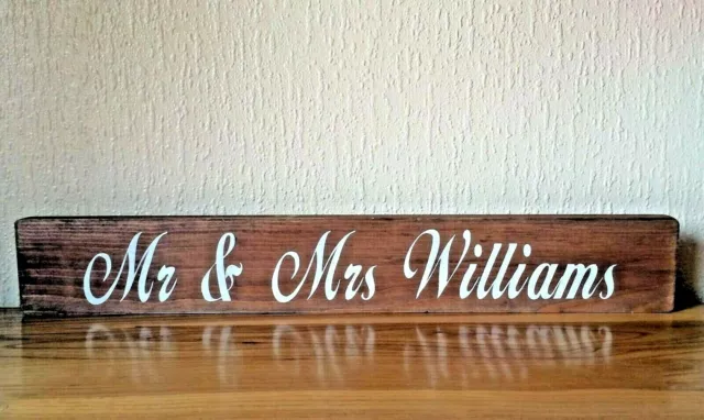 Top Table Wedding Sign Large Rustic Wooden Personalised Venue Table Decoration