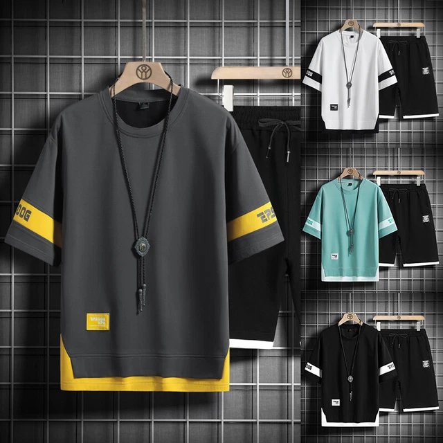 Set Di Due Pezzi Set Di Abiti Streetwear Tuta Da Uomo Set Summer Fashion - -