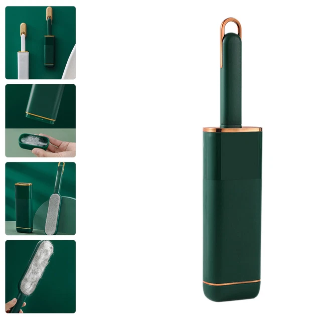 Rodillos de pelusa reutilizables con cepillo electrostático Pp de doble cara verde