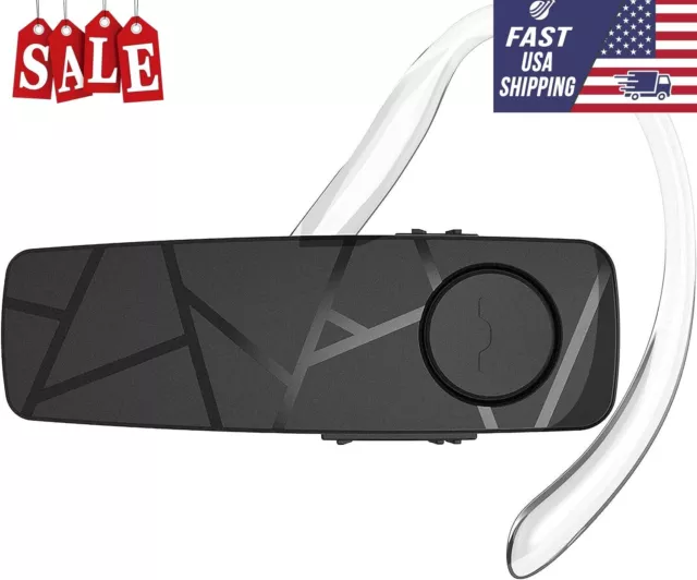 Vox 55 Bluetooth Headset Multipoint Black Easy and Fast Pairing w/ Smartphones