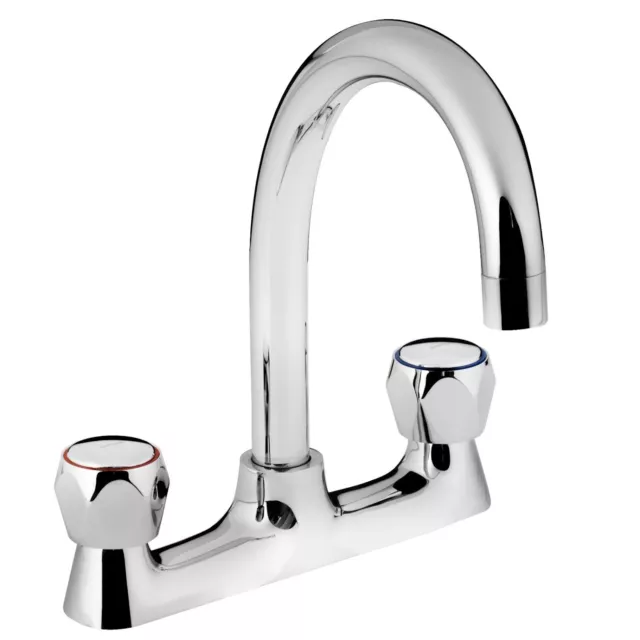 Bristan Value Club Kitchen Sink Mixer Tap Deck Mounted - Chrome