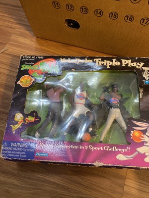 1996 warner bros looney tunes space jam michael jordan triple play figure set