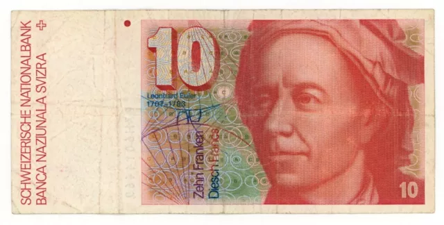 1987 Switzerland 10 Francs P53g.57 #19184