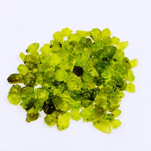 Natural peridot Rough Gemstone Specimen peridot crystal raw Loose 6-10 mm Lot 3