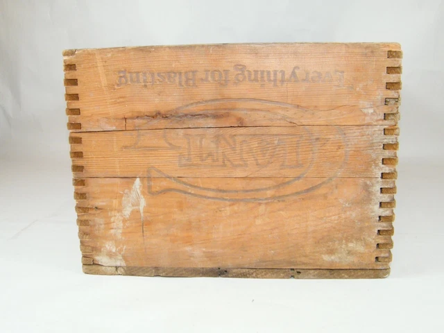Atlas Powder Co Wilmington, De Wood Crate High Explosives, 17 3/4" X 11" X 8" 2