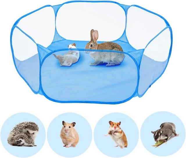 Gabbia Portatile Pieghevole per Conigli e Criceti Recinto per Animali Domestici