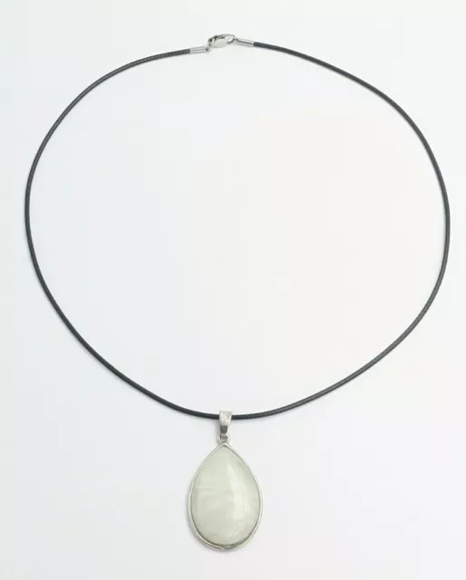 Pendentif Pierre Goutte Jade De Chine - Avec Ou Sans Collier - Aa