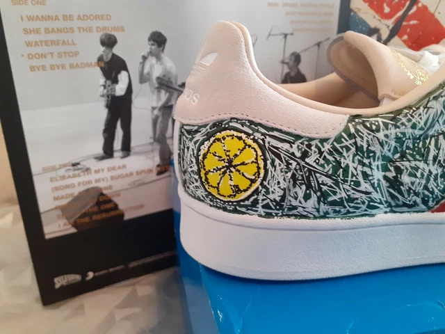ADIDAS SUPERSTAR STONE Roses Ian Brown Trainers UK 9.5 104.95