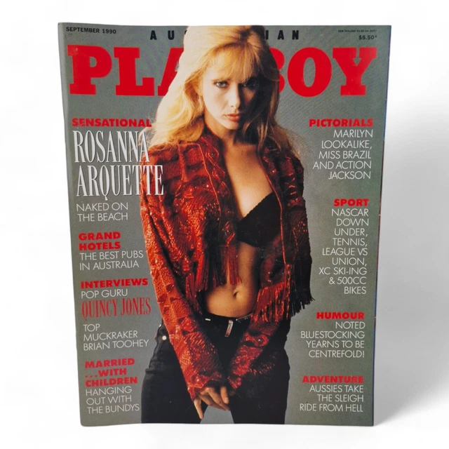 AUSTRALIAN PLAYBOY MAGAZINE September 1990 Rosanna Arquette EXCELLENT £