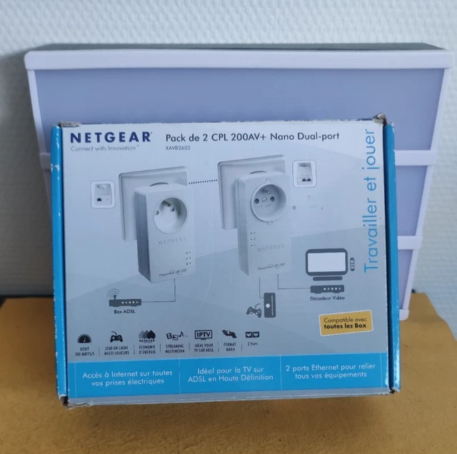 NETGEAR XAVB2602 KIT 2 CPL AV+200 - ESIStore