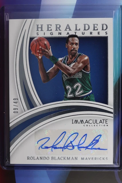 ROLANDO BLACKMAN 2021-22 Immaculate Heralded Signatures AUTO /49