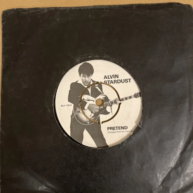 ALVIN STARDUST - Pretend (Stiff Records BUY 124) 1981  7” 45rpm VG+