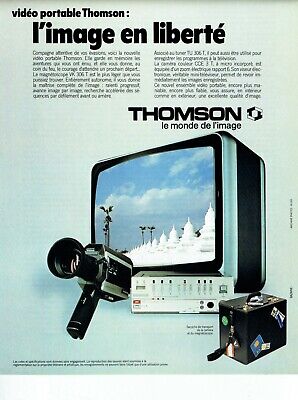 Publicité Advertising 120 1981  vidéo portable Thomson  magnétoscope caméra tv 