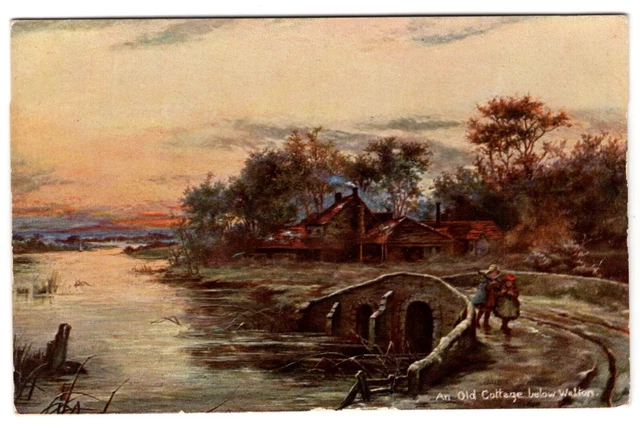 Surrey Carte Postale - un Vieux Cottage, Ci-Dessous Walton - (A382)
