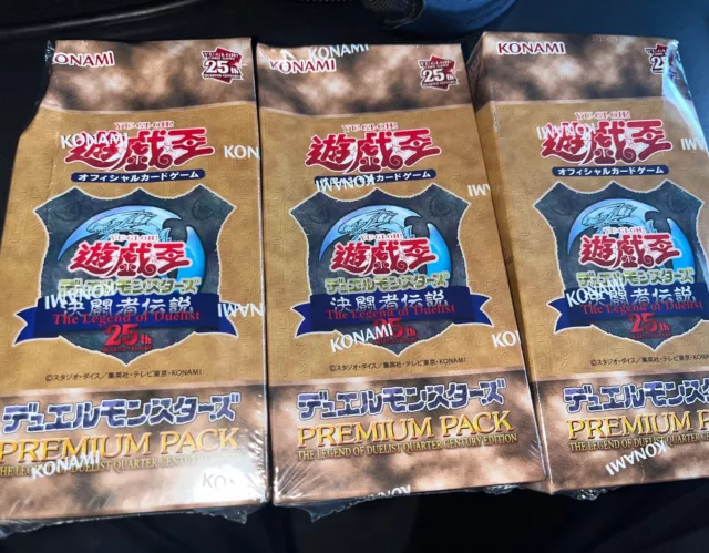 Yugioh Card 25th Premium Pack The Legend of Duelist QUARTER CENTURY EDITION 3Box