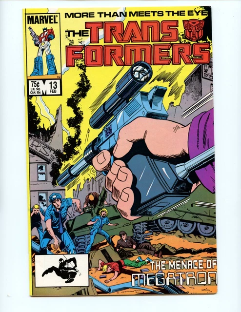 Transformers #13 Comic Book 1986 FN+ Direct Don Perlin Marvel Megatron