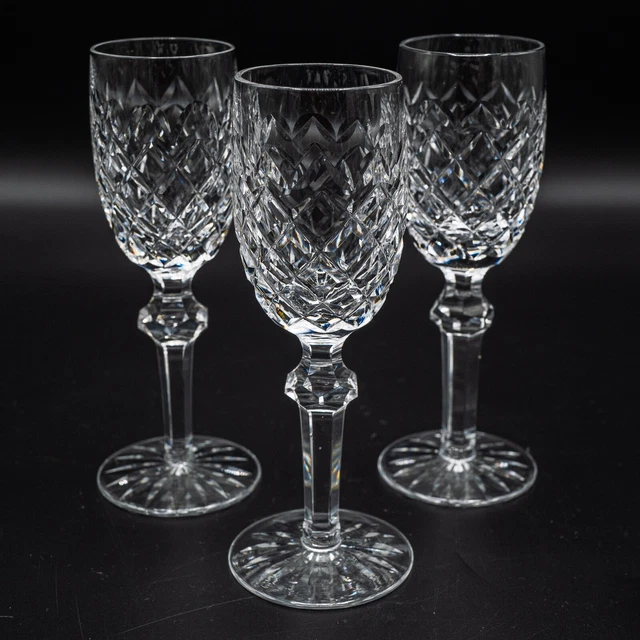 Waterford Crystal Powerscourt Sherry Glasses Set of 3- 6 3/8" FREE USA SHIPPING