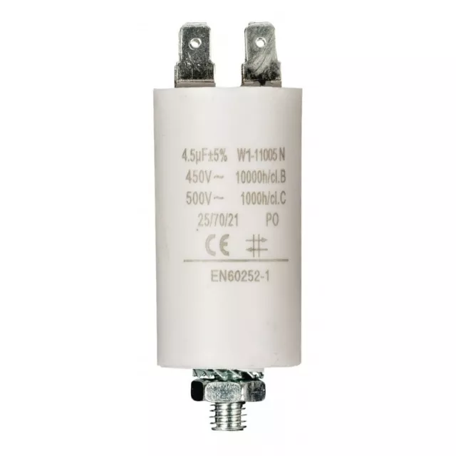 FIXAPART Condensateur 4.5uf / 450 v + Cosses Condo 4,5mf