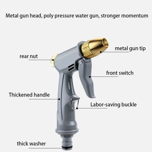 Spritzpistole Hochdruck-Wasserspritzpistole Kunststoff+Metall+Legierung