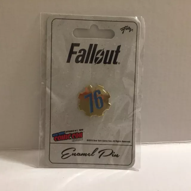 NEW Fallout 76 Enamel Pin New York Comic Con Exclusive