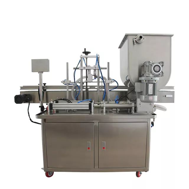 4 Nozzles Automatic Paste Filling Machine For Fill Cosmetic Creams Heavy Sauces 2