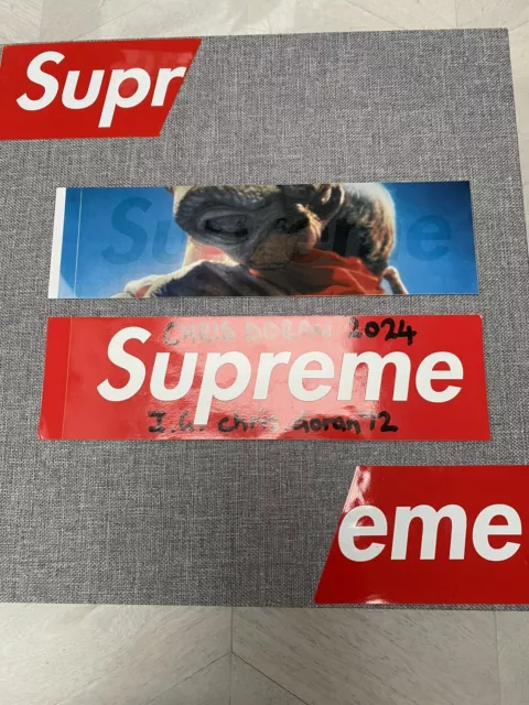 SUPREME ET BOX Logo Sticker 25.00 PicClick UK