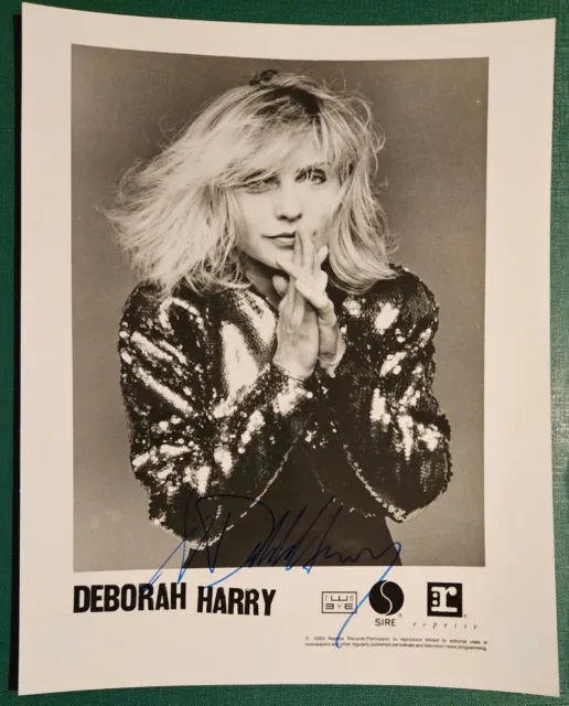 Debbie Harry Hand Signed B&W Photo 8"x10"