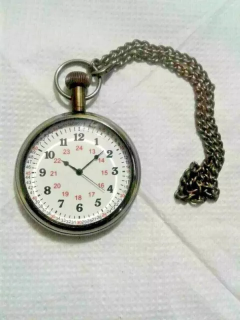 Náutico Reloj Vintage Regalo Latón Antiguo de Bolsillo Coleccionable