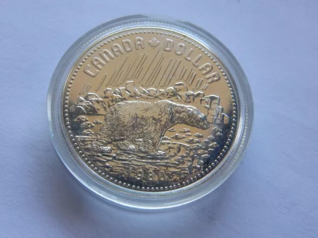 Kanada 1 Dollar 1980 Eisbär Silber 23,30 Gramm