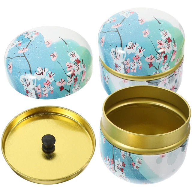 2 PIEZAS Tinplate Canisters Multifunción Bote de Té