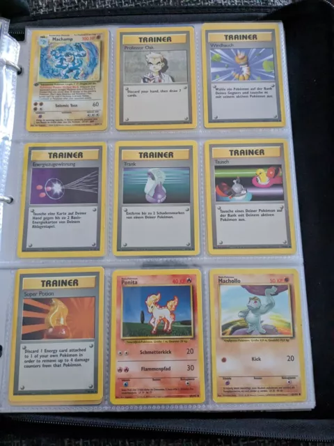 Pokemon Base Set First Edition Shiny Machamp 9x