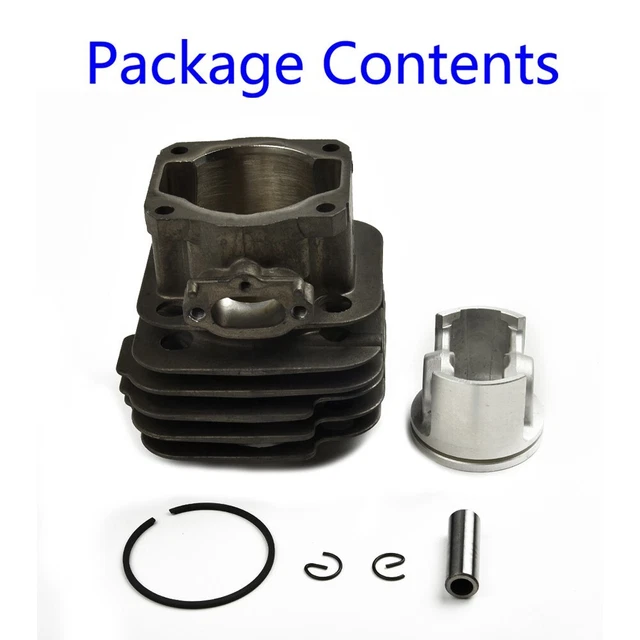 Kit Pistone Cilindro Motosega 42mm Per Husqvarna 345 - Ricambio Completo In Alluminio - Foto 8
