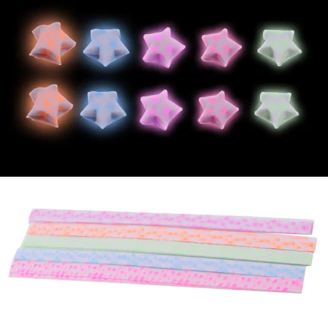 240pcs Origami Lucky Star Paper Strips Folding Paper Ribbons