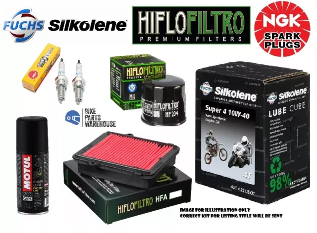 Suzuki V-Strom 1000 2002-2010 Full Service Kit Filters Silkolene Oil Air