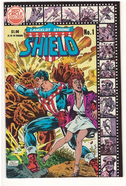Lancelot Strong, The Shield #1 (VF+) 1983 Red Circle  "The Deathstar Dilemma!"