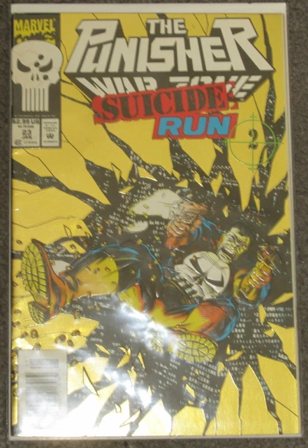 marvel comic the punisher war zone suicide run # 23 newstand unread  1994