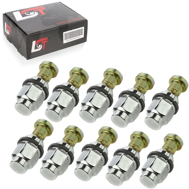 5 Boulons De Roue M14x1.5 Pour Audi A8, Q5, Q7, Etc. - Longueur Totale 61 Mm - Acier Argenté - 7