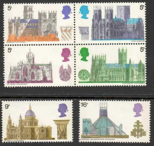 EBS Great Britain 1969 - Cathedrals - SG 796-801 MNH**