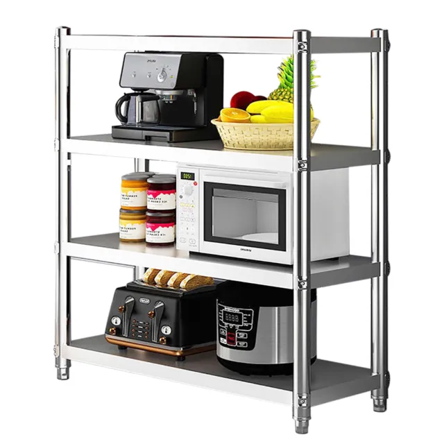 4 Tier Stainless Steel Shelf Commercial Catering Kitchen Shelves Storage Rack