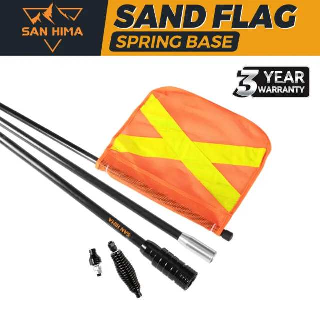 San Hima 3x1M 4WD Recovery Sand Flag Safety Flag Quick Connector Simpson Desert